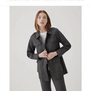 PACT Women’s Organic Cotton Woven Field Jacket size large